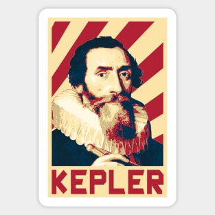 Johannes Kepler Retro Sticker